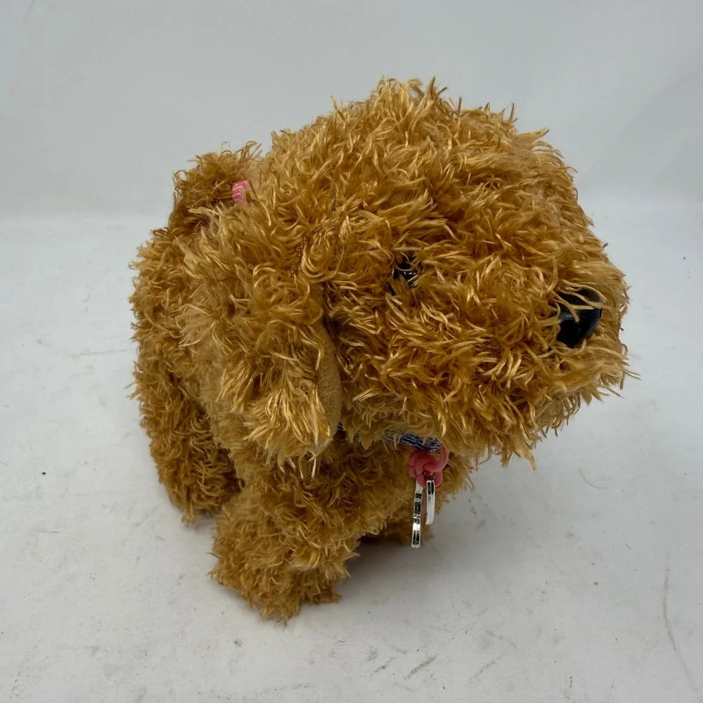 American Girl Shaggy Golden Puppy Dog Plush HHH74 Butterfly Collar 7 inch Pet